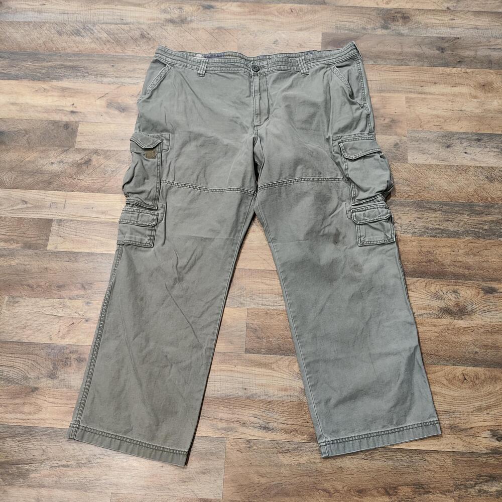 RedHead Cargo Pants Mens 46x30 Green Cotton Trailhead Utility Pockets Workwear